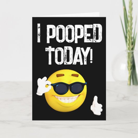 J'AI PASSÉ AUJOURD'HUI ! CARTE D'ANNIVERSAIRE DE G (Devant)