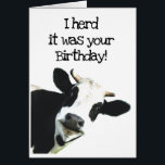 J'ai pensé que c'était ton anniversaire Fun Holste<br><div class="desc">J'ai pensé que c'était votre Humour de vache d'anniversaire amusant et j'espère qu'il vous met dans une bonne humeur. Humour d'anniversaire animal drôle avec un troupeau de vaches. Bonne carte pour quelqu'un qui a le sens de l'humour ou d'un agriculteur</div>