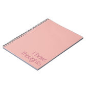 J'Ai Pensées Simple Journal (Côté gauche)
