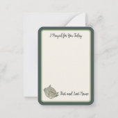 "J'ai prié pour vous aujourd'hui" Salut Mary Carte (Dos)