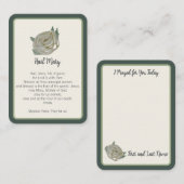 "J'ai prié pour vous aujourd'hui" Salut Mary Carte (Devant / Derrière)