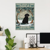 J'ai pris une affiche de chiot du labrador (Bureau à domicile)