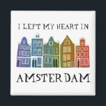 J'ai quitté mon coeur à Amsterdam Holland Canal Ma<br><div class="desc">Décorez votre maison avec ce doux tourbillon Amsterdam abrite l'aimant de l'art motif. Faites un grand cadeau de ménage, d'anniversaire ou de mariage! Vous pouvez le customiser et modifier ou ajouter du texte. Consultez ma boutique pour plus de couleurs et de motifs ! Et plus d'articles assortis comme des totes,...</div>