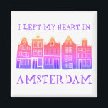 J'ai quitté mon coeur à Amsterdam Holland Canal Ma<br><div class="desc">Décorez votre maison avec ce doux tourbillon Amsterdam abrite l'aimant de l'art motif. Faites un grand cadeau de ménage, d'anniversaire ou de mariage! Vous pouvez le customiser et modifier ou ajouter du texte. Consultez ma boutique pour plus de couleurs et de motifs ! Et plus d'articles assortis comme des totes,...</div>
