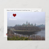 J'ai reçu la carte postale d'Ottawa sur la Colline (Devant / Derrière)