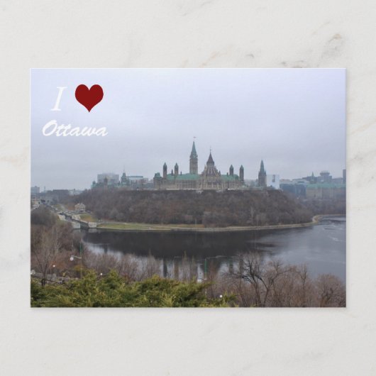 J'ai reçu la carte postale d'Ottawa sur la Colline (Devant)