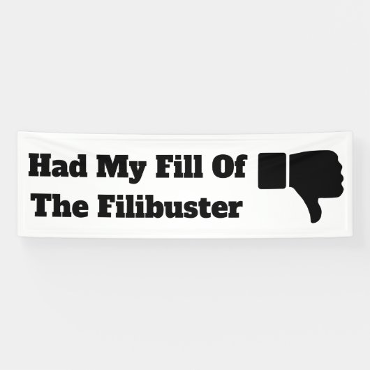 J'ai rempli la bannière de Filibuster (Horizontal)
