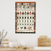 J'Ai Rencontré Un Homme Avec Sept Femmes Poster (Cuisine)