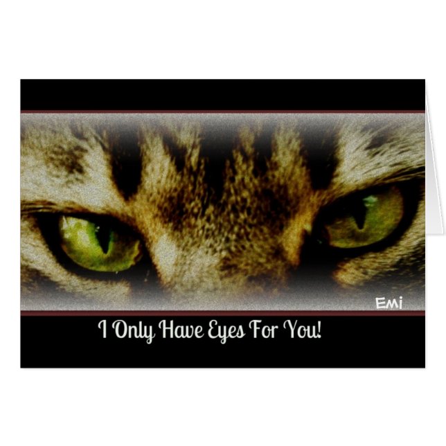 "J'ai seulement des yeux pour vous" toute la carte (Devant horizontal)