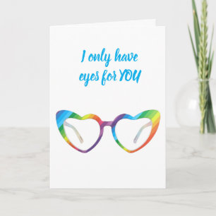J'AI SEULEMENT LES YEUX "POUR VOUS" CARTE ANNIVERS