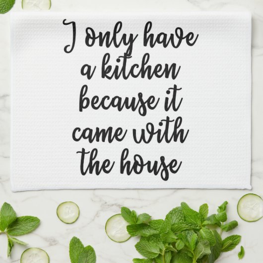 J'ai seulement une serviette de cuisine (Plié)