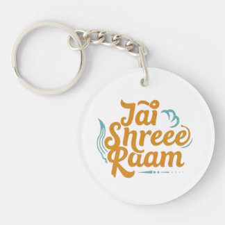 Jai Shree Ram Acryl Sleutelhanger - Levendig, Duur