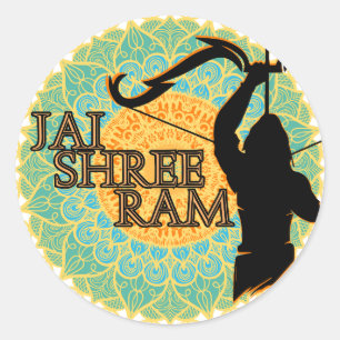 Jai Shree Ram Ronde Sticker