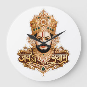 Jai Shri Khatu Shyam Ji Devotionele Kunst Grote Klok
