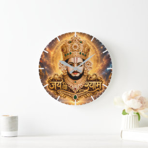 Jai Shri Khatu Shyam Ji Devotionele Kunst Grote Klok