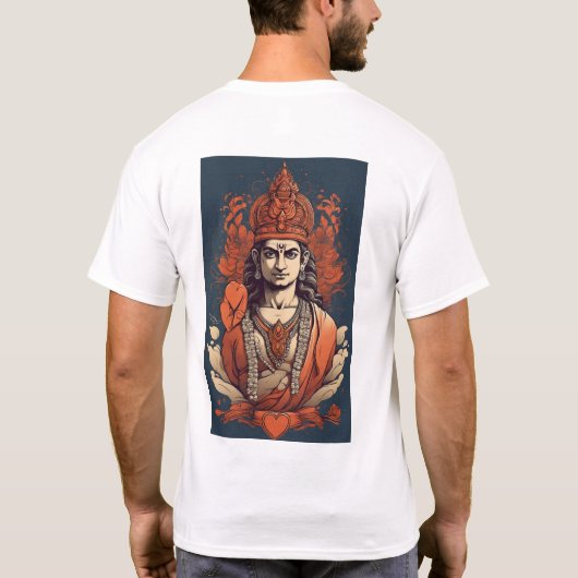 "Jai Shri Ram Patriottisch T-shirt ontwerp" (Achterkant)