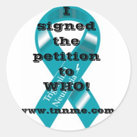 J'ai signé les autocollants de pétition... (Devant)