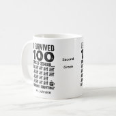 J'ai Survécu 100 Jours Mug (Devant gauche)