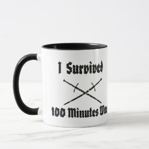 J'Ai Survécu 100 Minutes De Mug De Guerre
