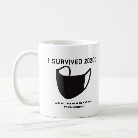 J'AI SURVÉCU 2020 !Coffee Mug (Gauche)