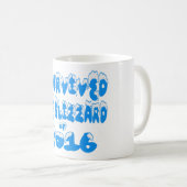 J'ai survécu à la tempête de neige de 2016 tasses (Devant droit)