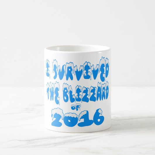 J'ai survécu à la tempête de neige de 2016 tasses (Centre)