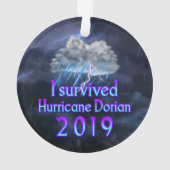 J'ai survécu à l'ouragan Dorian cloud (dos)