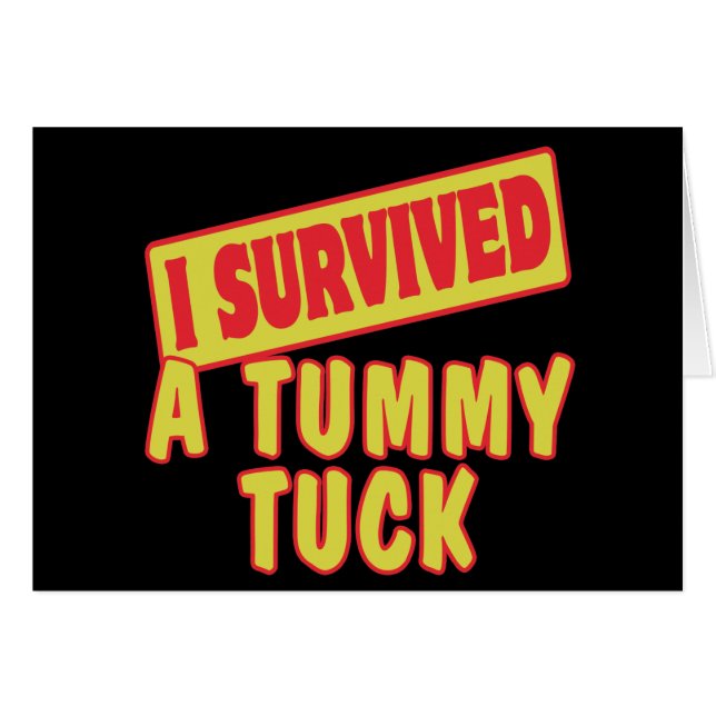 J'AI SURVÉCU À UN TUMMY TUCK (Devant horizontal)