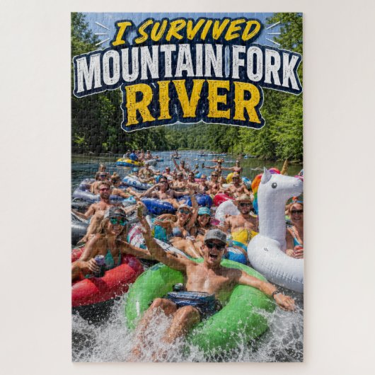 J'ai survécu au Puzzle de la rivière Mountain Fork (Vertical)
