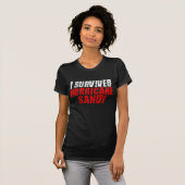 J'ai survécu au T-shirt affligé par Sandy (Devant entier)