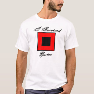 J'ai survécu au T-shirt de Gustav - avant et dos