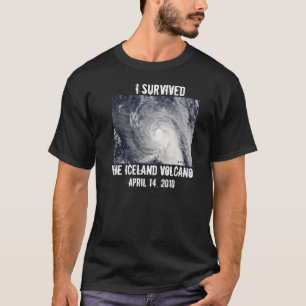 J'ai survécu au T-shirt de volcan de l'Islande