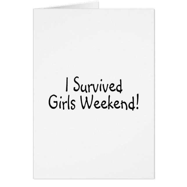 J'ai survécu au week-end de filles (Devant)