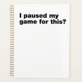 J'ai suspendu mon jeu pour ça ? (Devant)