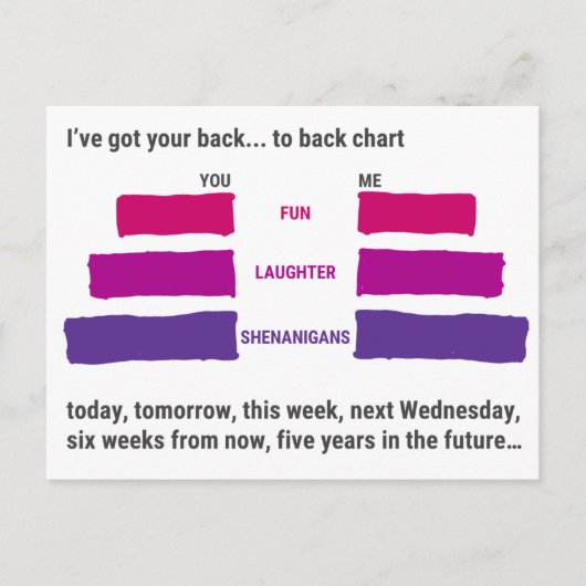 J'ai ton dos... Carte postale recto-verso (Devant)