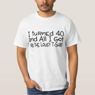 J'ai tourné le T-shirt 40 nul