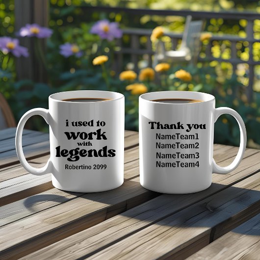 J'ai Travaillé Avec Des Légendes Mug De Retraite D