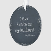 J'ai trouvé celui que mon âme aime la Bible Verse (devant)