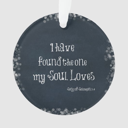 J'ai trouvé celui que mon âme aime la Bible Verse (devant)