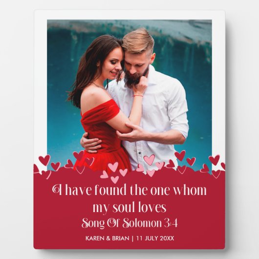 J'Ai Trouvé Celui Que Mon Âme Aime Plaque (Devant)