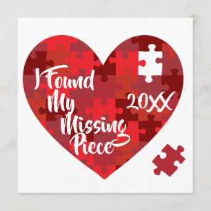 J'ai trouvé mon morceau absent - faire-part