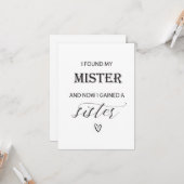 J'ai trouvé que ma maîtresse a gagné une carte à p (Devant/Arrière en situation)