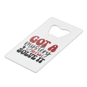 J'ai un mystère, je vais le résoudre. (Dos Angle)