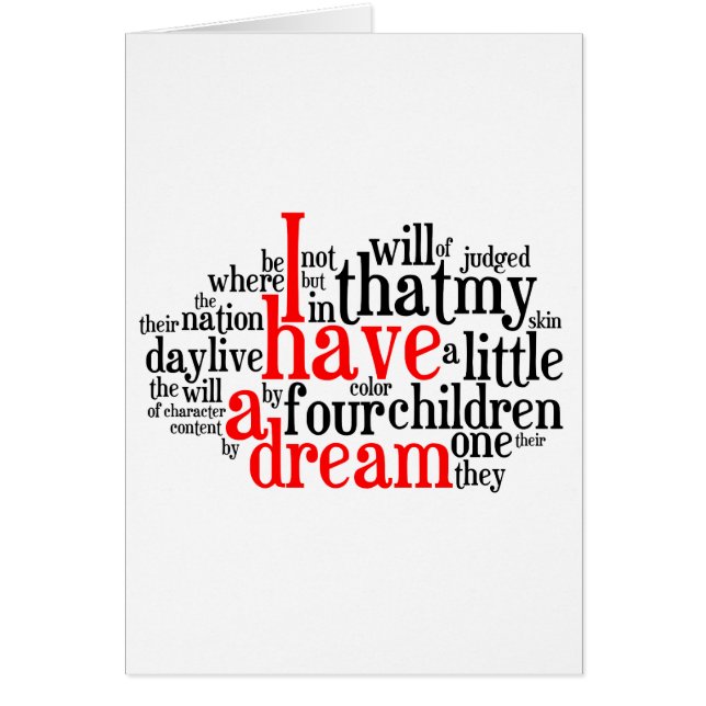 J'ai un rêve dans Tagxedo (Devant)