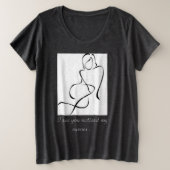 J'Ai Un T-shirt Curves Plus Size (Design devant)