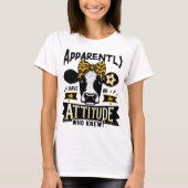 J'Ai Un T-shirt Design Vache Attitude (Devant)