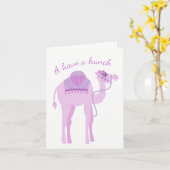 J'ai une carte d'anniversaire à cent chameaux (Fleur jaune)