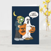 J'ai une carte Rock Halloween (Fleur jaune)