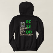 J'ai une Dépression _ QR CTFOD Sweat à capuche (Design dos)