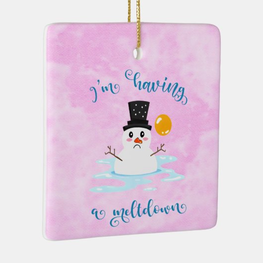 "J'ai une fusion" Drôle ornement de Noël (Droite)